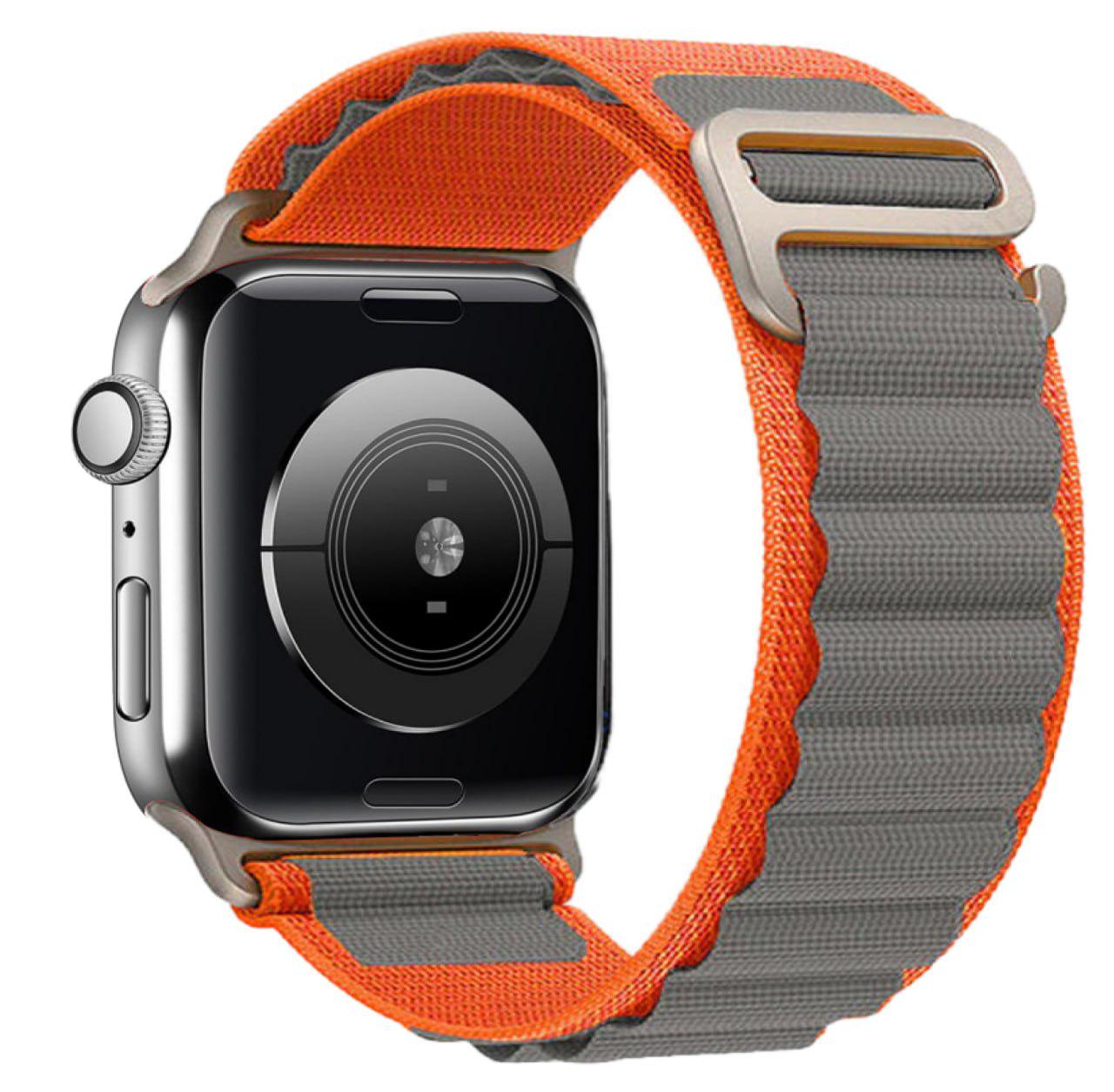 Ремінець Alpine Loop Band для Apple Watch 44 мм Orange/Grey (13753960)