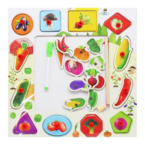 Рамка-вкладыш деревянная Овощи (200738) Рамка-вкладыш деревянная Овощи (200738)