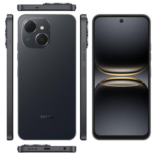 Смартфон Tecno Spark 40C KM4k 6,67" 4/128ГБ 2SIM 6000 мА•год Ink Black (4894947092459) - фото 12