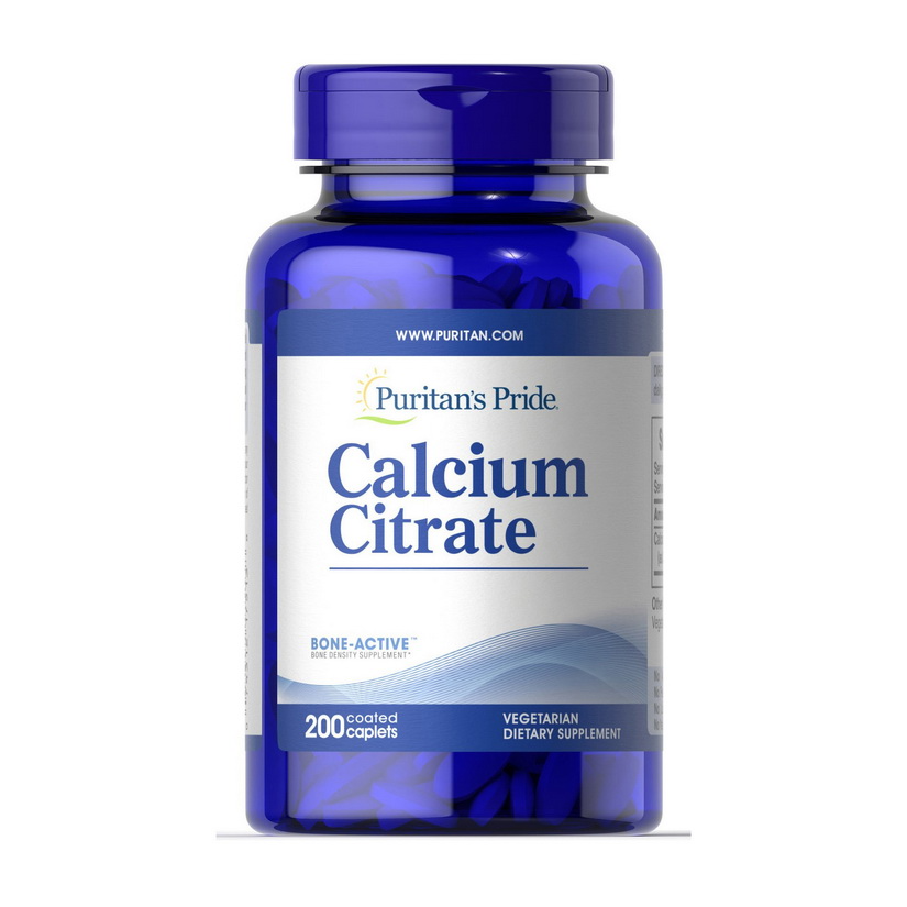 Кальций цитрат Puritans Pride Calcium Citrate 200 мг 200 caplets Кальций цитрат Puritans Pride Calcium Citrate 200 мг 200 caplets