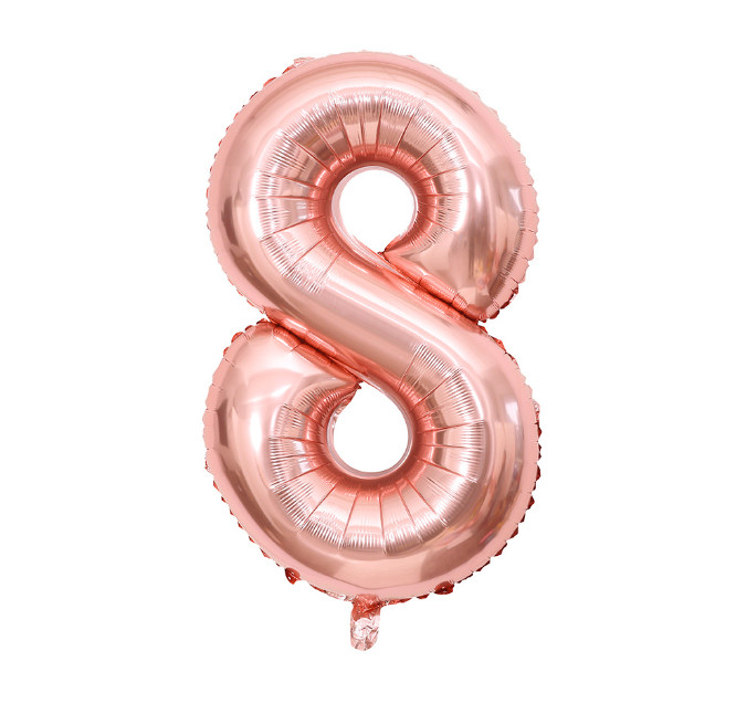 Кулька надувна у формі цифри 8 7983 40х98 см Рожевий (4399291) - фото 1 Кулька надувна у формі цифри 8 7983 40х98 см Рожевий (4399291) - фото 1