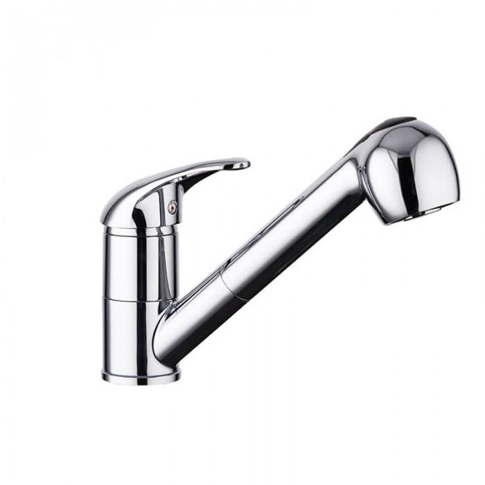 Змішувач для кухні Frap F6003 1035696 із висувною лійкою Хром (102369) Змішувач для кухні Frap F6003 1035696 із висувною лійкою Хром (102369)