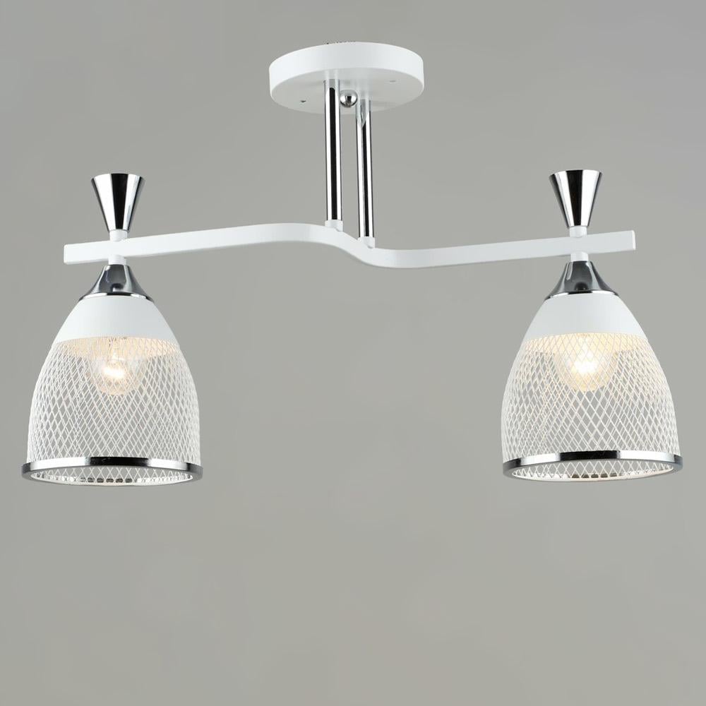 Люстра потолочная Light House SRS-19695/2 WT/CH Белый/Хром Люстра потолочная Light House SRS-19695/2 WT/CH Белый/Хром