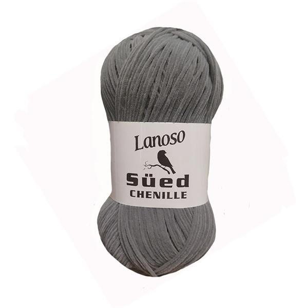 Пряжа Lanoso Sued Chenille 953 серый (3286)