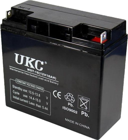 Батарея аккумуляторная UKC свинцово-кислотная 12 V/18 A (23523511)