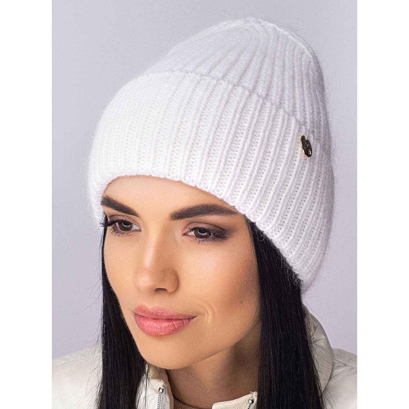 Шапка ангоровая женская Leks Роскошь one size Белый - фото 1 Шапка ангоровая женская Leks Роскошь one size Белый - фото 1