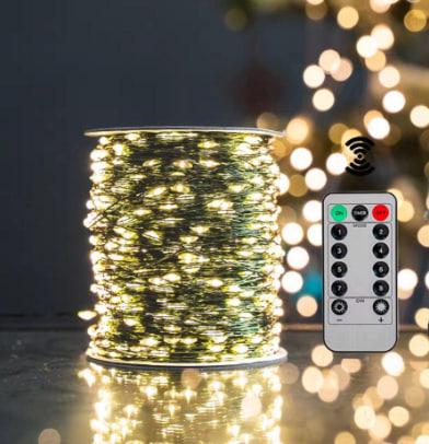 Гирлянда Роса Sofi3D з пультом 100 м 1000 Led Теплий Білий (100m-ww-gr)