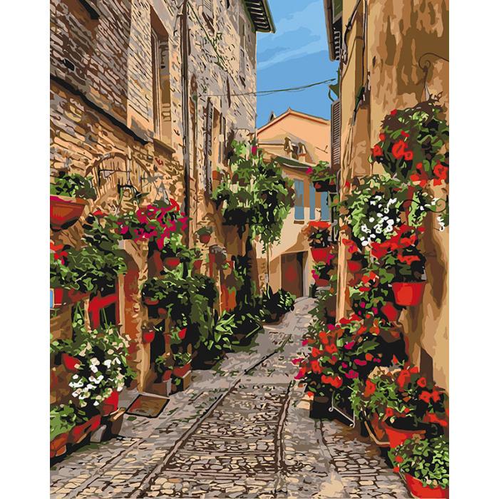 Картина за номерами Ідейка "Затишний провулок" 35х50 см (skl-КНО3549)