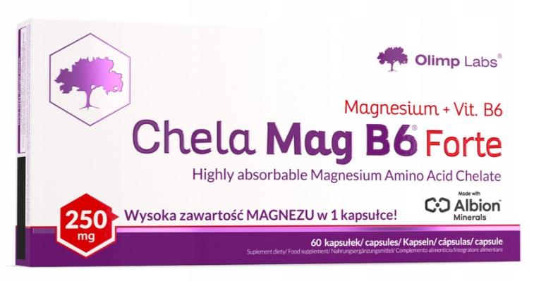 Магній хелат B6 Olimp Chela Mag B6 Forte 250 мг 60 капсул