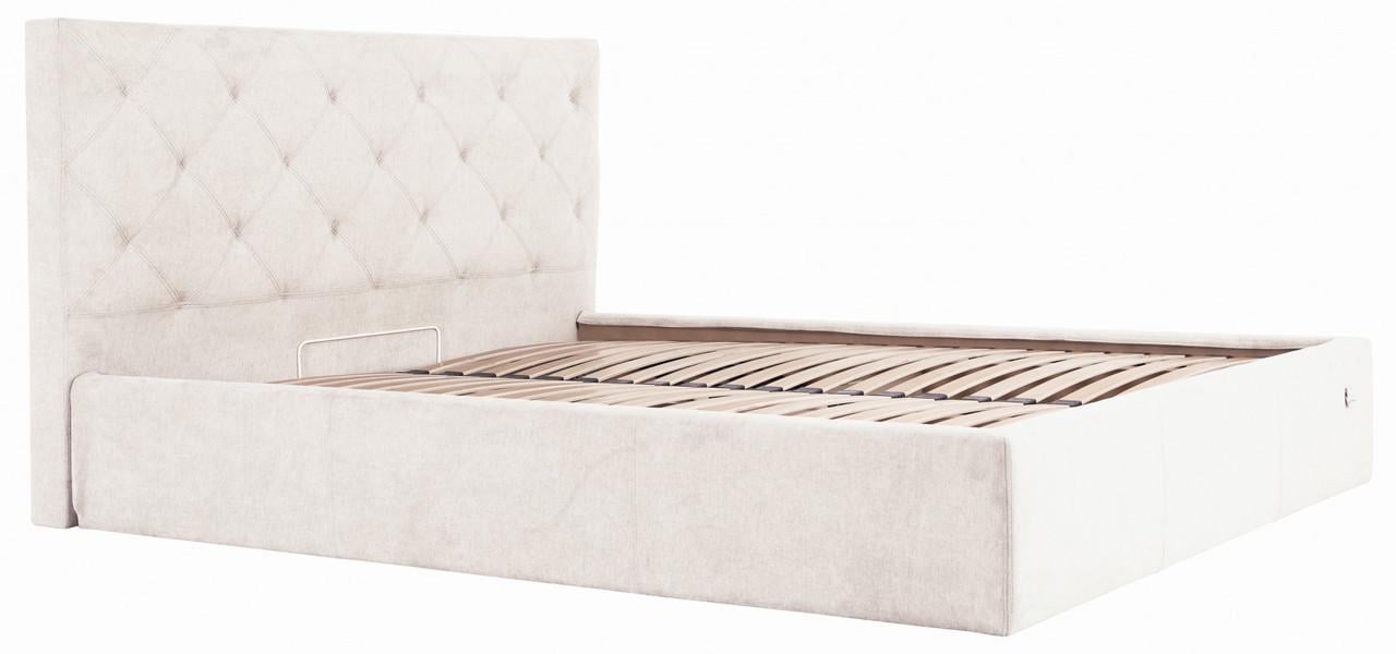 Кровать Bristol Comfort Город Milk с подъемным механизмом и нишей для белья 120х200 см Бежевый