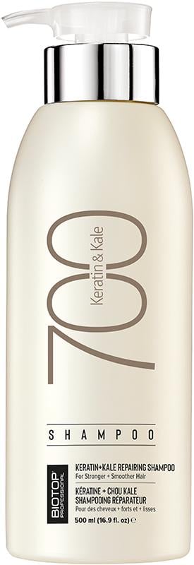 Шампунь для волос BIOTOP 700 Keratin + Kale восстановление и разглаживание 500 мл (51815)