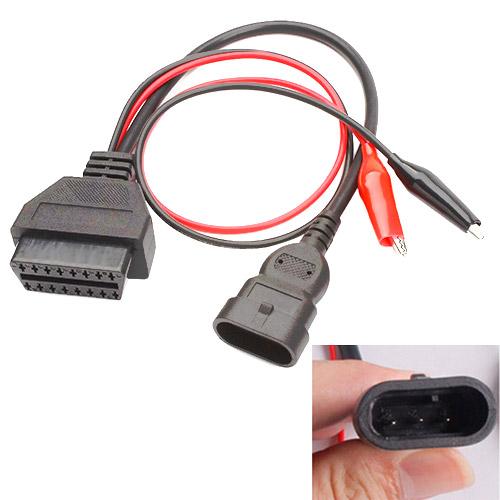 Перехідник з OBD2 16pin мама на Fiat Alfa Romeo Lancia Chery 3pin тато - фото 1