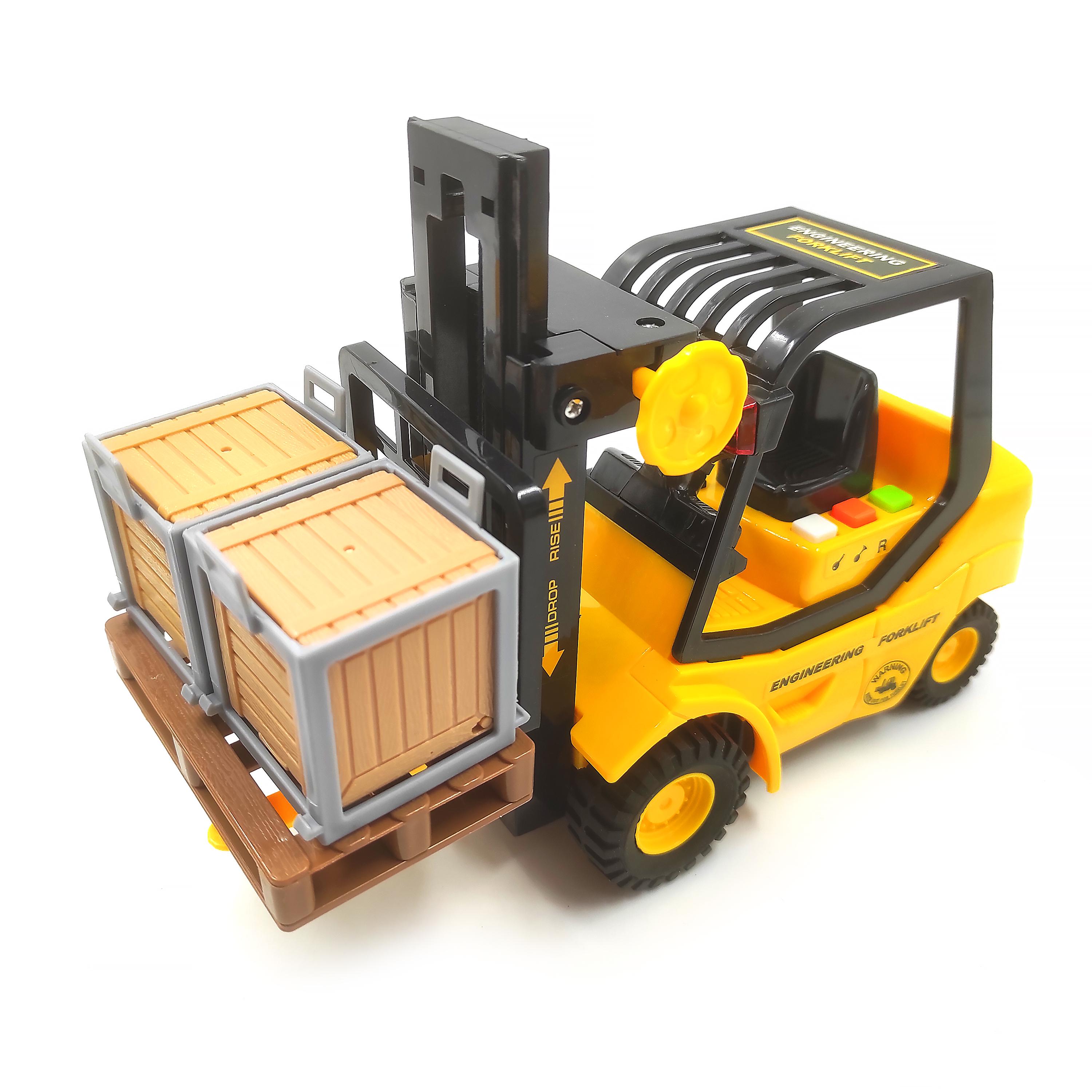 Грузовая машинка Forklift Спецтехника со звуковыми эффектами 21 см Разноцветный (88336) - фото 2