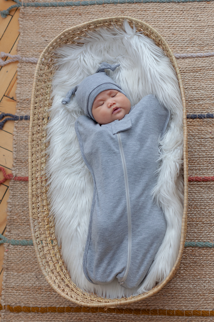 Пелюшка-кокон з шапочкою дитяча утеплена на блискавці 0-3 міс Сірий (MG173) - фото 6 Пелюшка-кокон з шапочкою дитяча утеплена на блискавці 0-3 міс Сірий (MG173) - фото 6