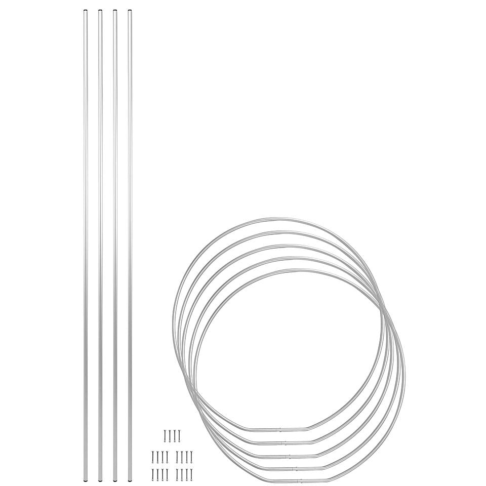 Опора для рослин кільцева шпалера на п'ять кілець 2500х800х800 мм (КОШ-D16/D13-2500*800/5) - фото 3 Опора для рослин кільцева шпалера на п'ять кілець 2500х800х800 мм (КОШ-D16/D13-2500*800/5) - фото 3