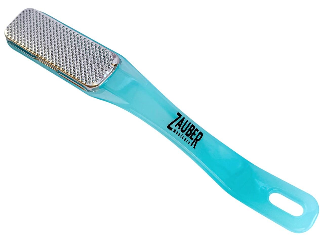 Терка для п'ят одностороння Zauber-manicure 04-025 металева Блакитний (27682329)