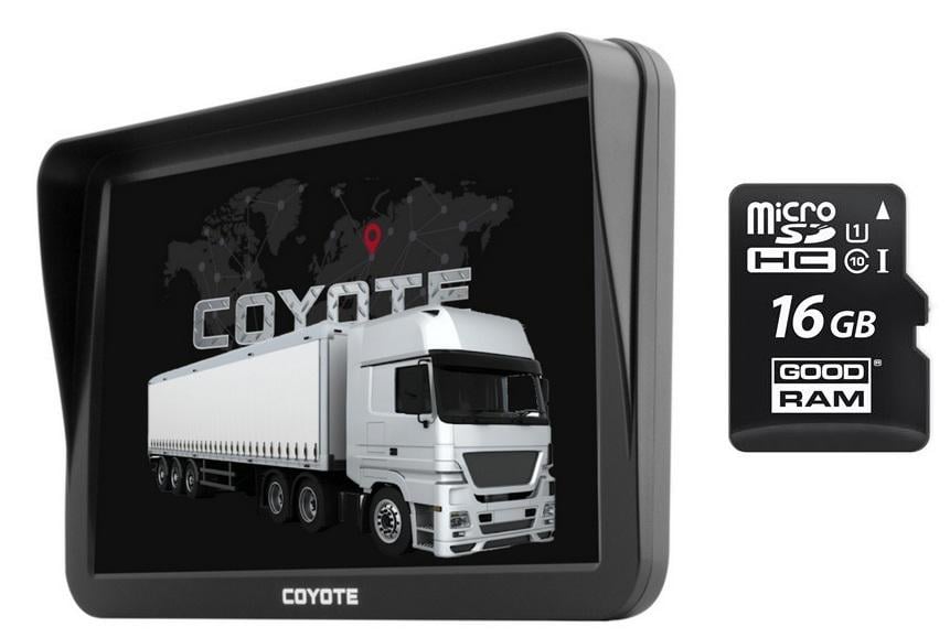 GPS навигатор Coyote 1020 Normandia Ram 256 mb ROM 8 Gb с MicroSD 16 Gb