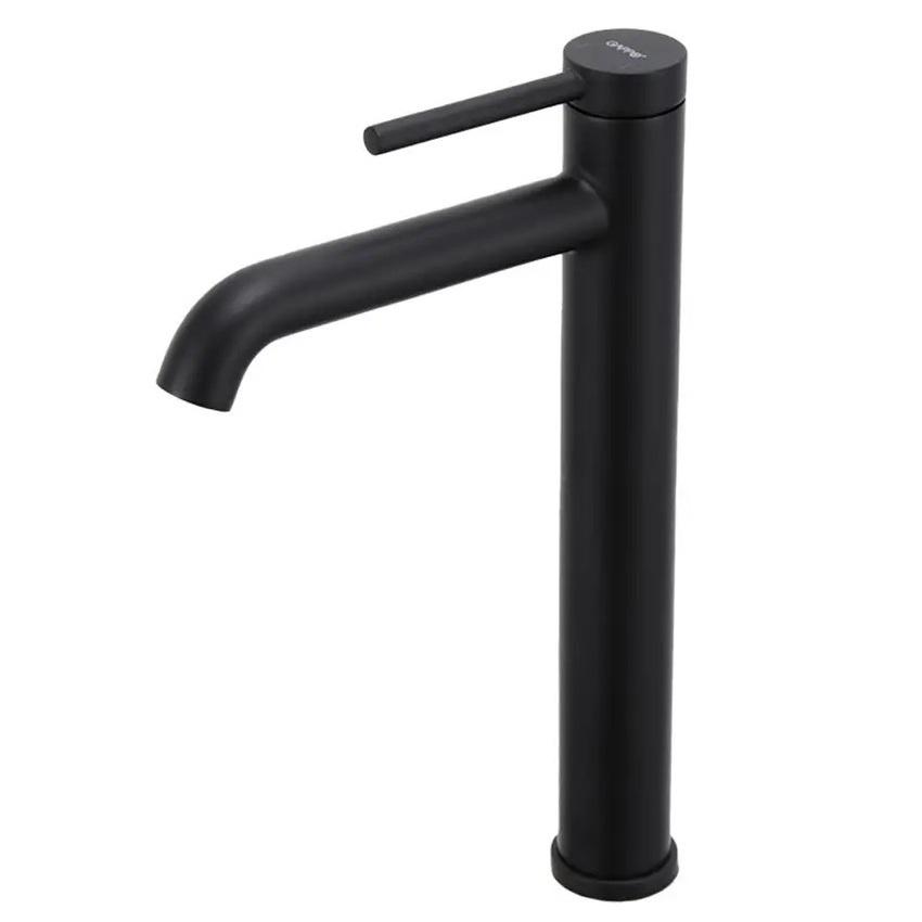 Смеситель для умывальника Gappo G1006-26 высокий однорычажный Черный (217327)