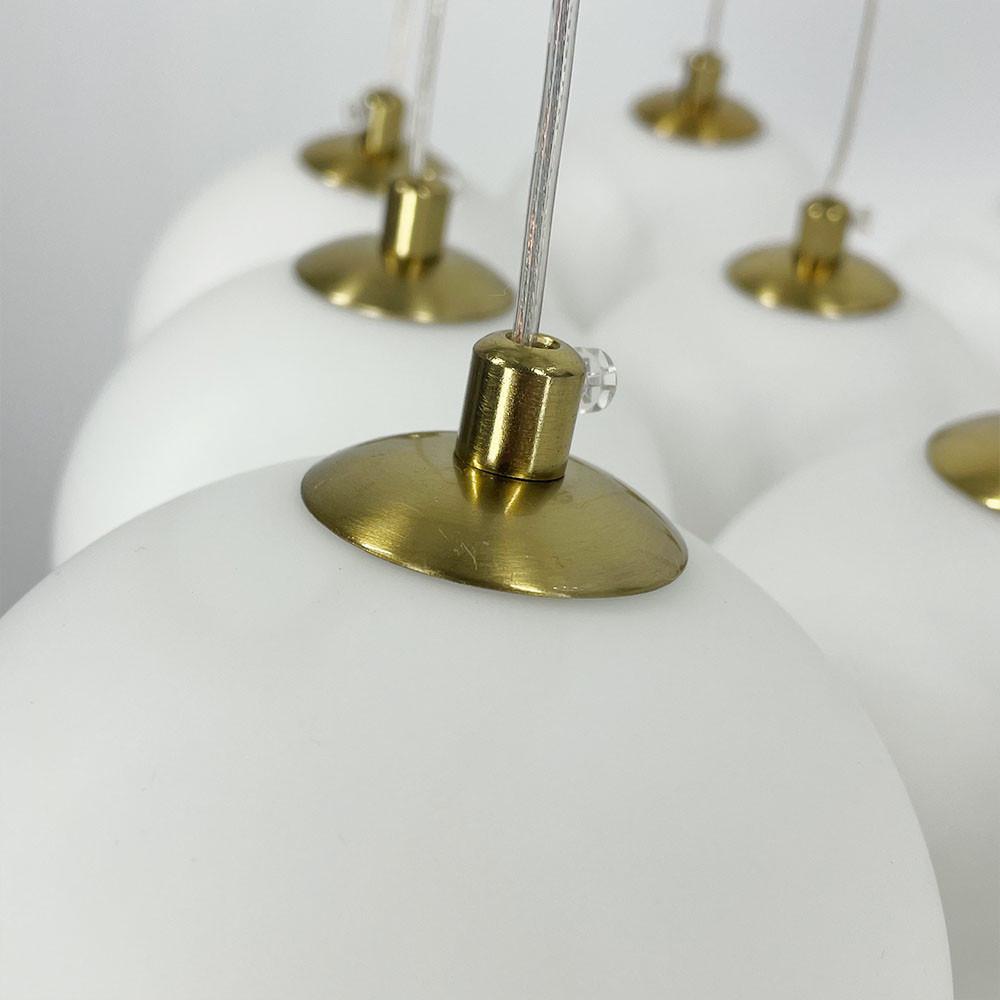 Люстра-пучок на 13 білих плафони Латунь (MJ201/13 AB+WT) - фото 5 Люстра-пучок на 13 білих плафони Латунь (MJ201/13 AB+WT) - фото 5