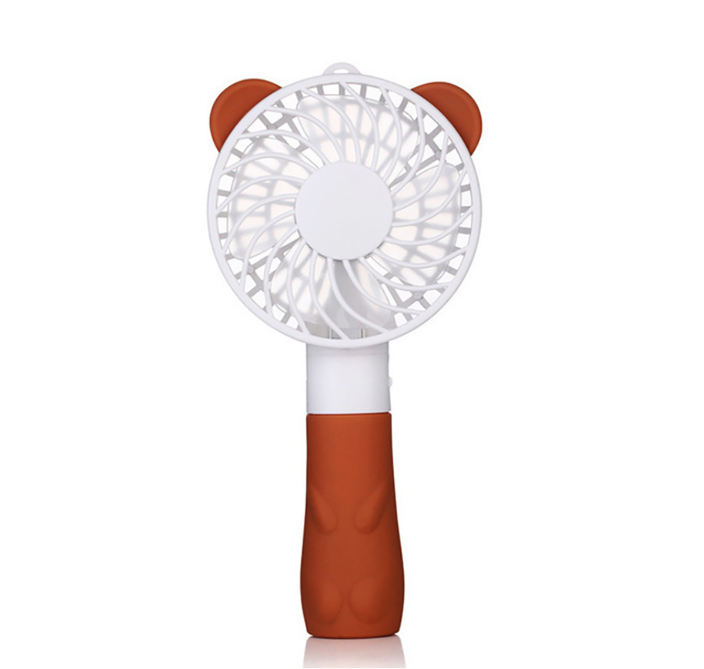 Ручной мини вентилятор SUNROZ Mini Fan с аккумулятором 1200 mAh Small Bear USB Коричневый (SUN0696)