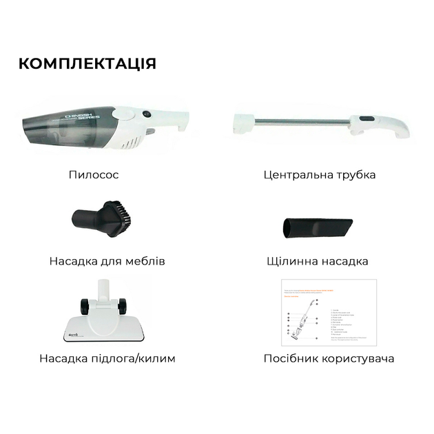 Пилосос вертикальний Deerma Cord Hand Stick Vacuum Cleaner DX118C White - фото 7 Пилосос вертикальний Deerma Cord Hand Stick Vacuum Cleaner DX118C White - фото 7