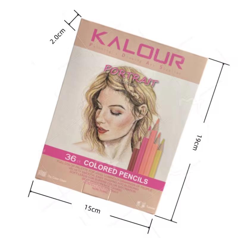 Набір професійних олівців для портретів KALOUR Portrait Skin Tone 35 тілесних відтінків (YW-PCP036P) - фото 5