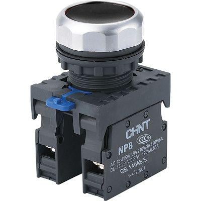 Кнопка керування CHINT NP8-11BN/2 1NO+1NC 22 мм IP65 Чорний (667112)