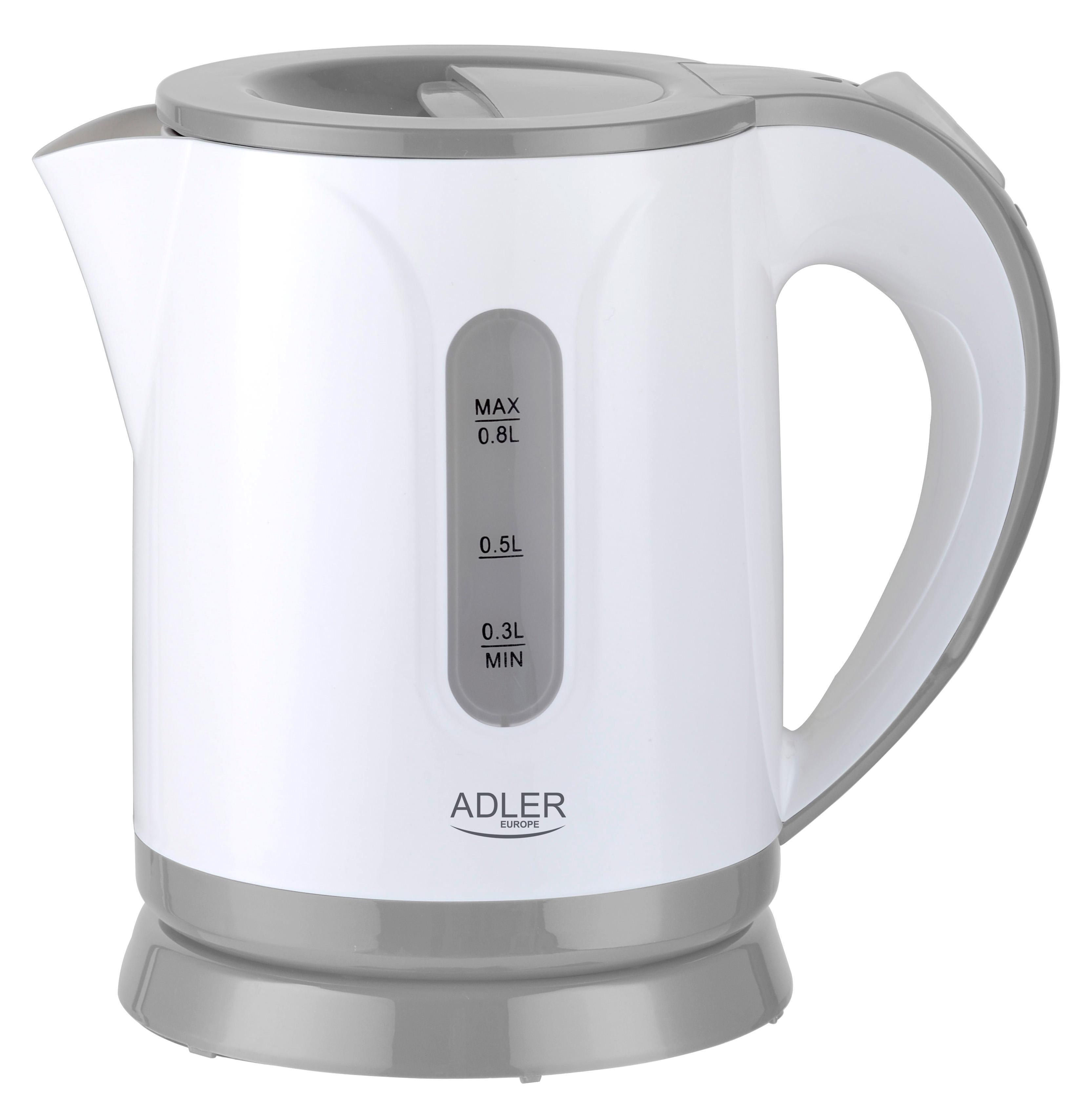 Чайник Adler 0,8 л Белый/Серый (AD1371g) Чайник Adler 0,8 л Белый/Серый (AD1371g)