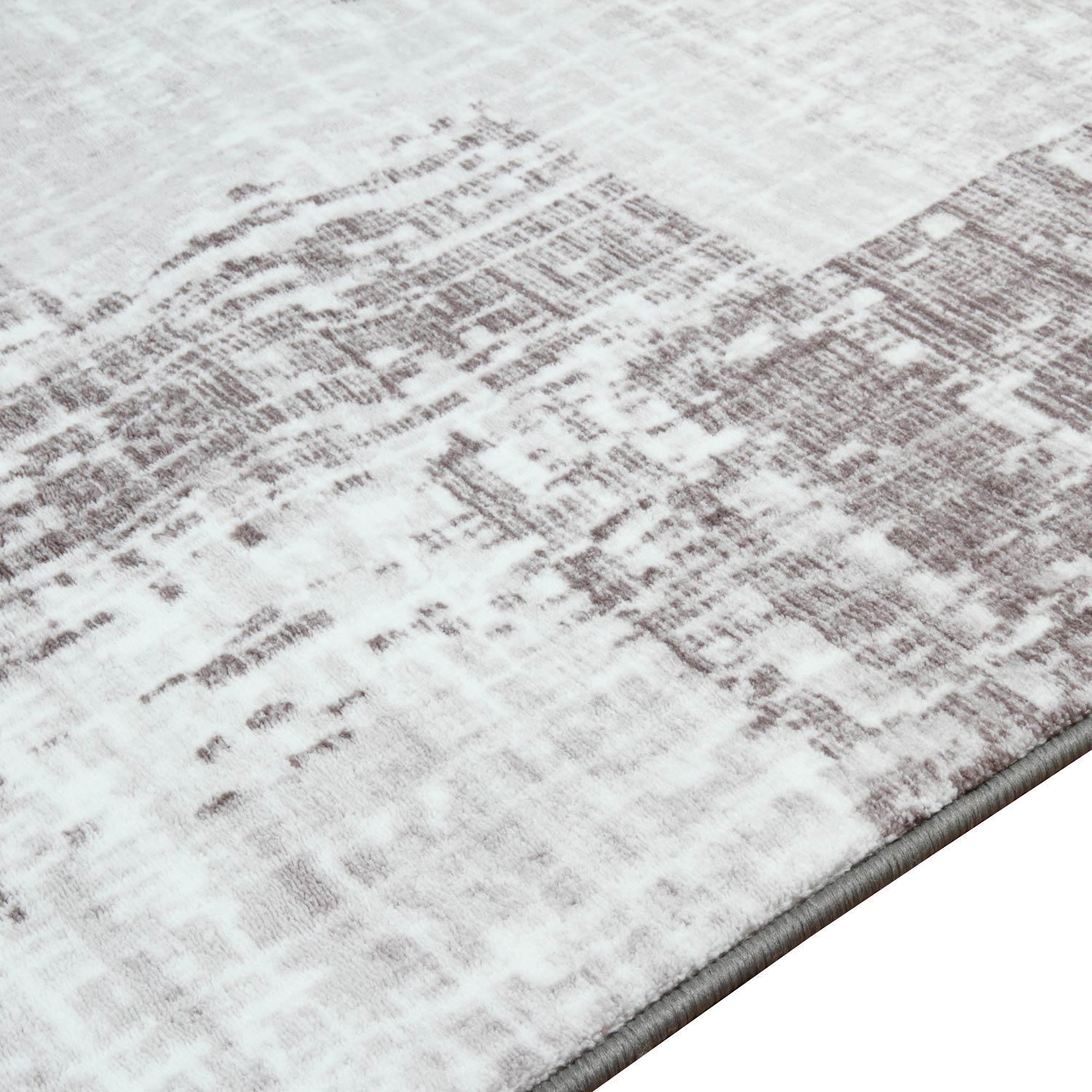 Килим з низьким ворсом на гумовій основі DAKARIA EPIC RUN 22091220320-p13 0,8x2,5 м Сірий (00-00020819) - фото 8