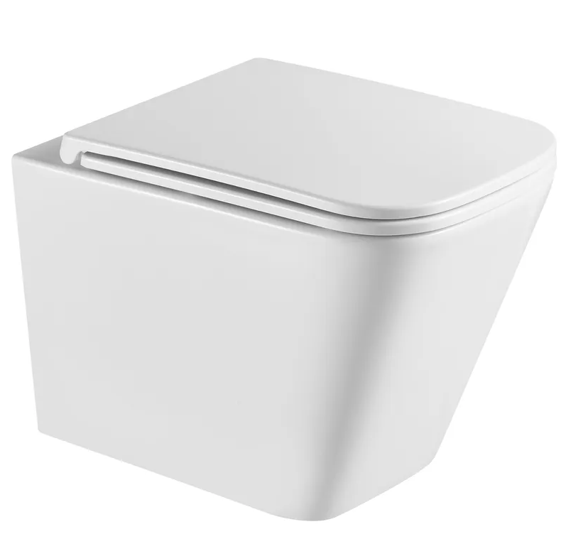 Унитаз подвесной MIXXUS Premium Quadro-0301-R 490x340x360 мм система смыва Rimless (MP6452)