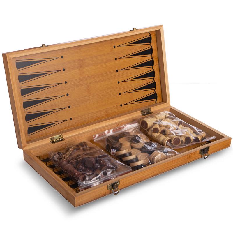 Набор настольных игр SP-Sport B-3140 3 в 1 шахматы/шашки/нарды (NA005397)