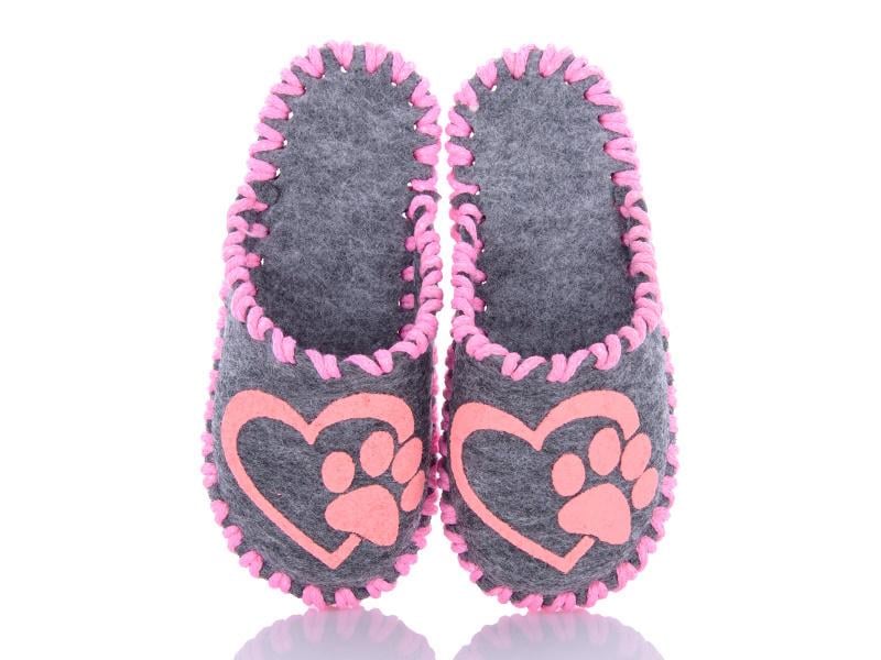 Капці фетрові дитячі VENDS 025 р. 34-35 Сірий