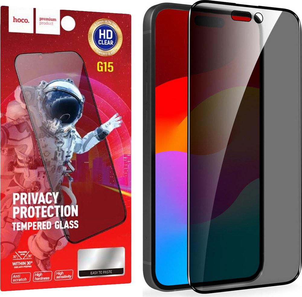 Защитное стекло Hoco Privacy iPhone 15 Pro Max (36395)