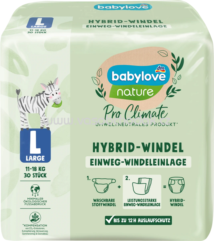 Екопідгузки Babylove Pro Climate L 11-18 кг 30 шт. - фото 1