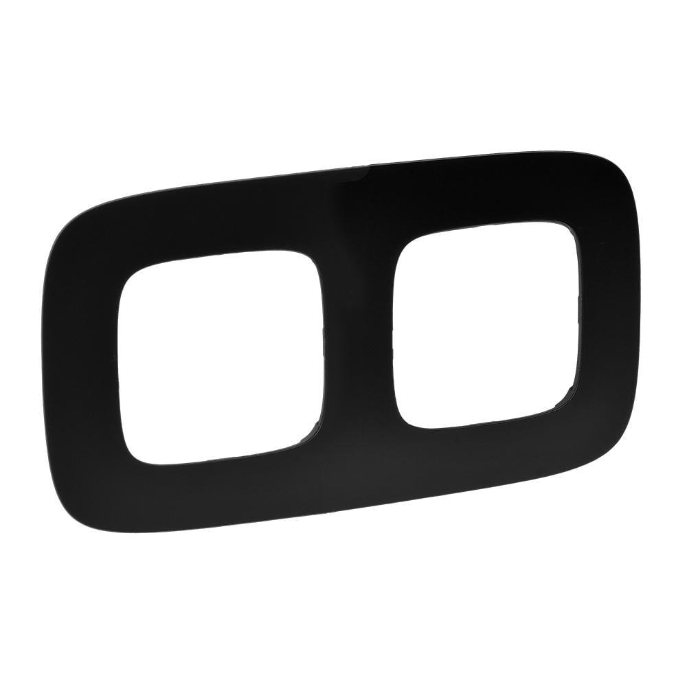 Рамка двухместная Legrand Valena Allure Черный матовый (754402)