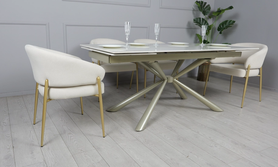 Стол раскладной Рим 1800/2600x900x750 мм Белый (2147483784) - фото 9