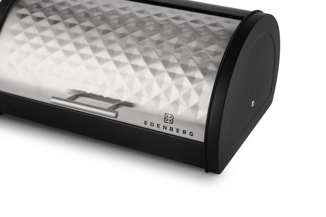 Хлебница Edenberg из нержавеющей стали 37,5x24x18 см (EB-151) - фото 6 Хлебница Edenberg из нержавеющей стали 37,5x24x18 см (EB-151) - фото 6