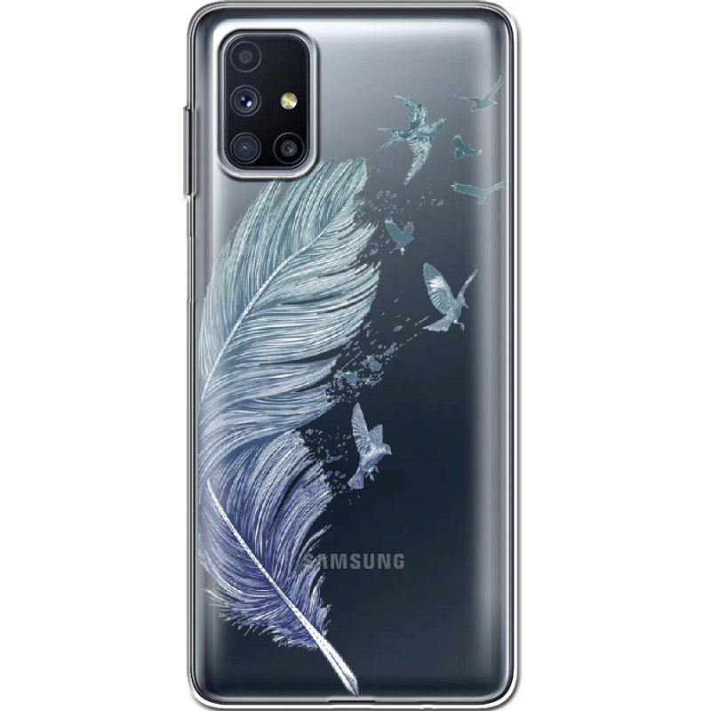 Чехол Boxface Samsung M515 Galaxy M51 Feather Прозрачный силикон (40937-cc38-40937)