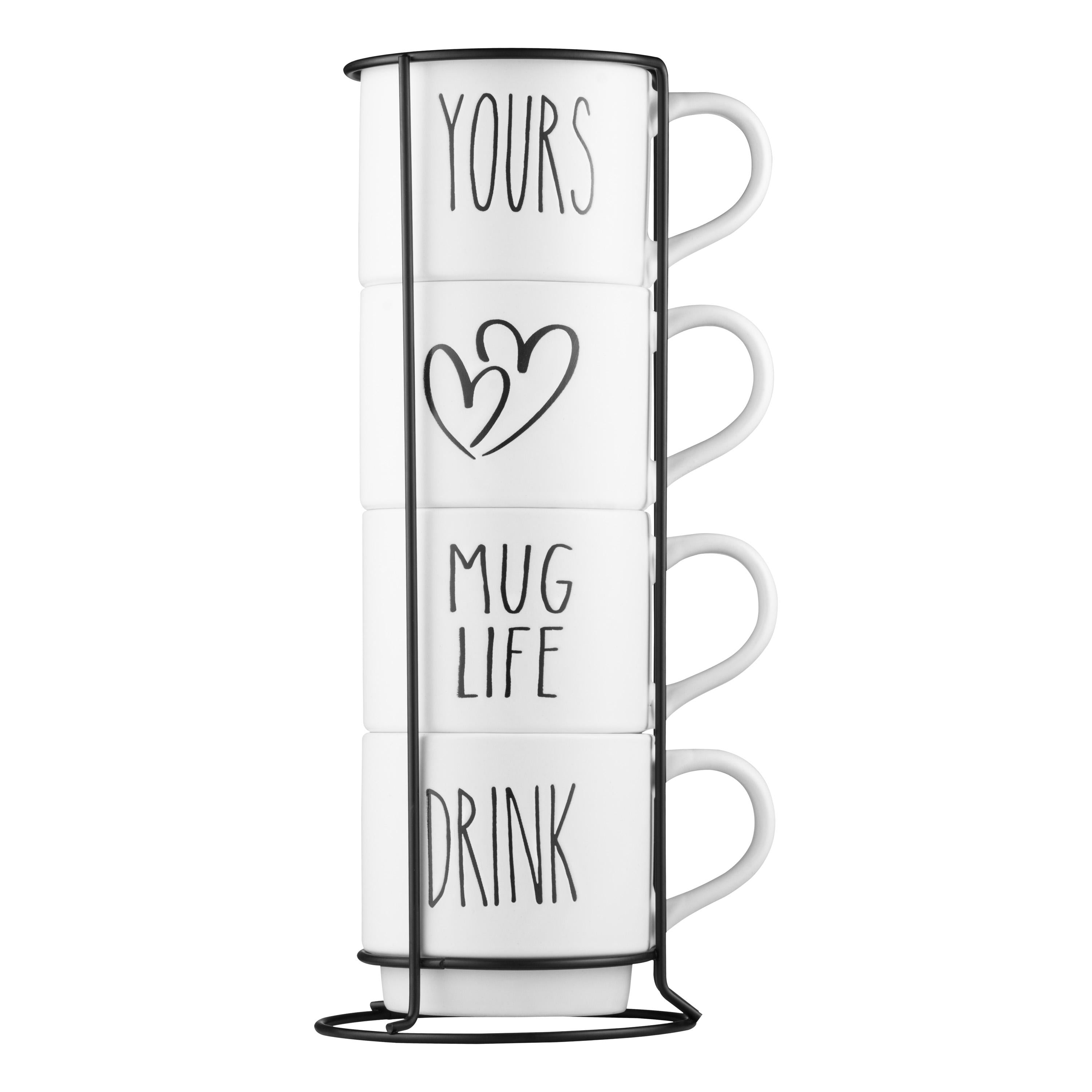 Набор чашек Ardesto керамика 320 мл 4 шт. Белый (AR3095S)