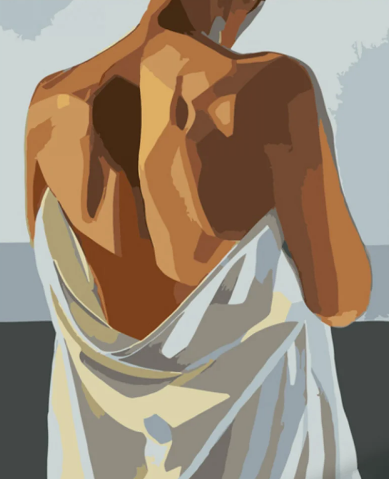 Картина по номерам Strateg После ванны 40x50 см (DY329)