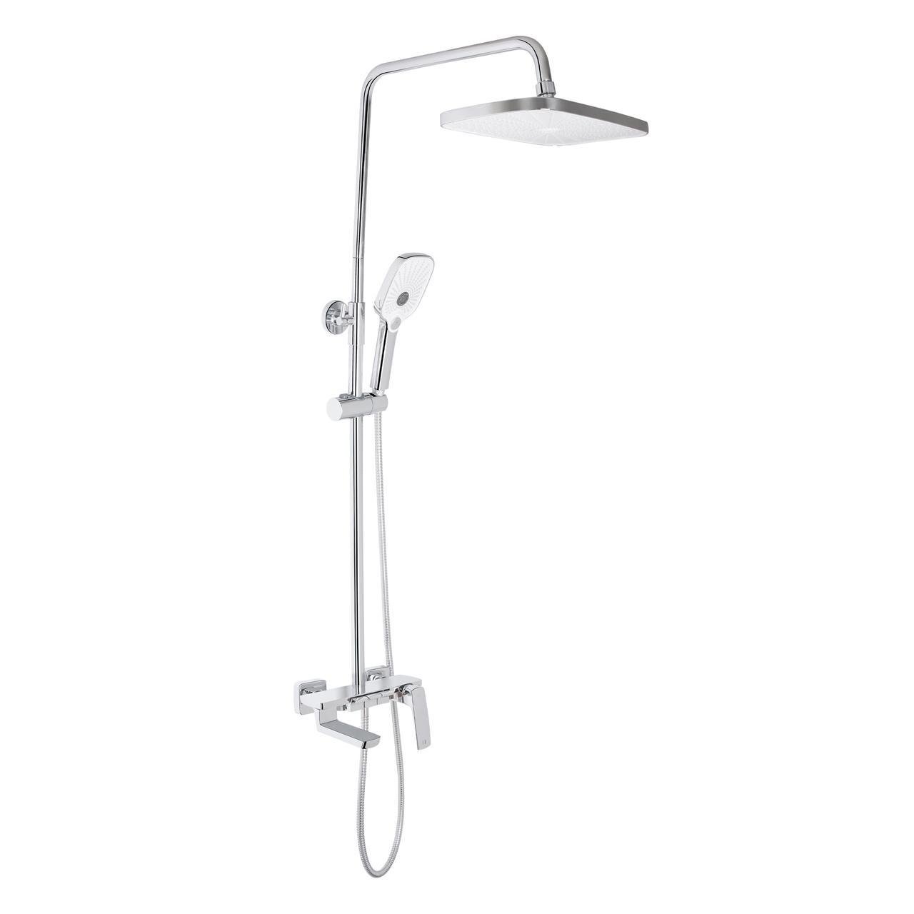 Душевая система универсальная Qtap Tern QTTER111CRM47591 на три потребителя с изливом Chrome (2608671906)