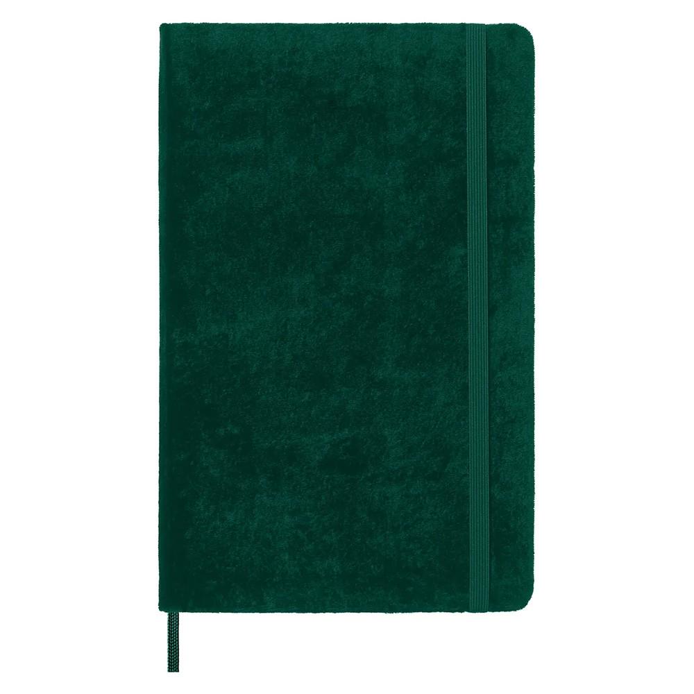 Нотатник Moleskine Velvet середній лінія + бокс Зелений (LCNBVELVQP060A)