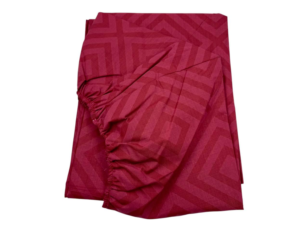 Простынь на резинке Squares бязь 160х200 см Красный (G-1904rq/WP/x160)