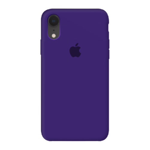 Чехол SIlicone Case для iPhone XR Protective Matte Dark Purple