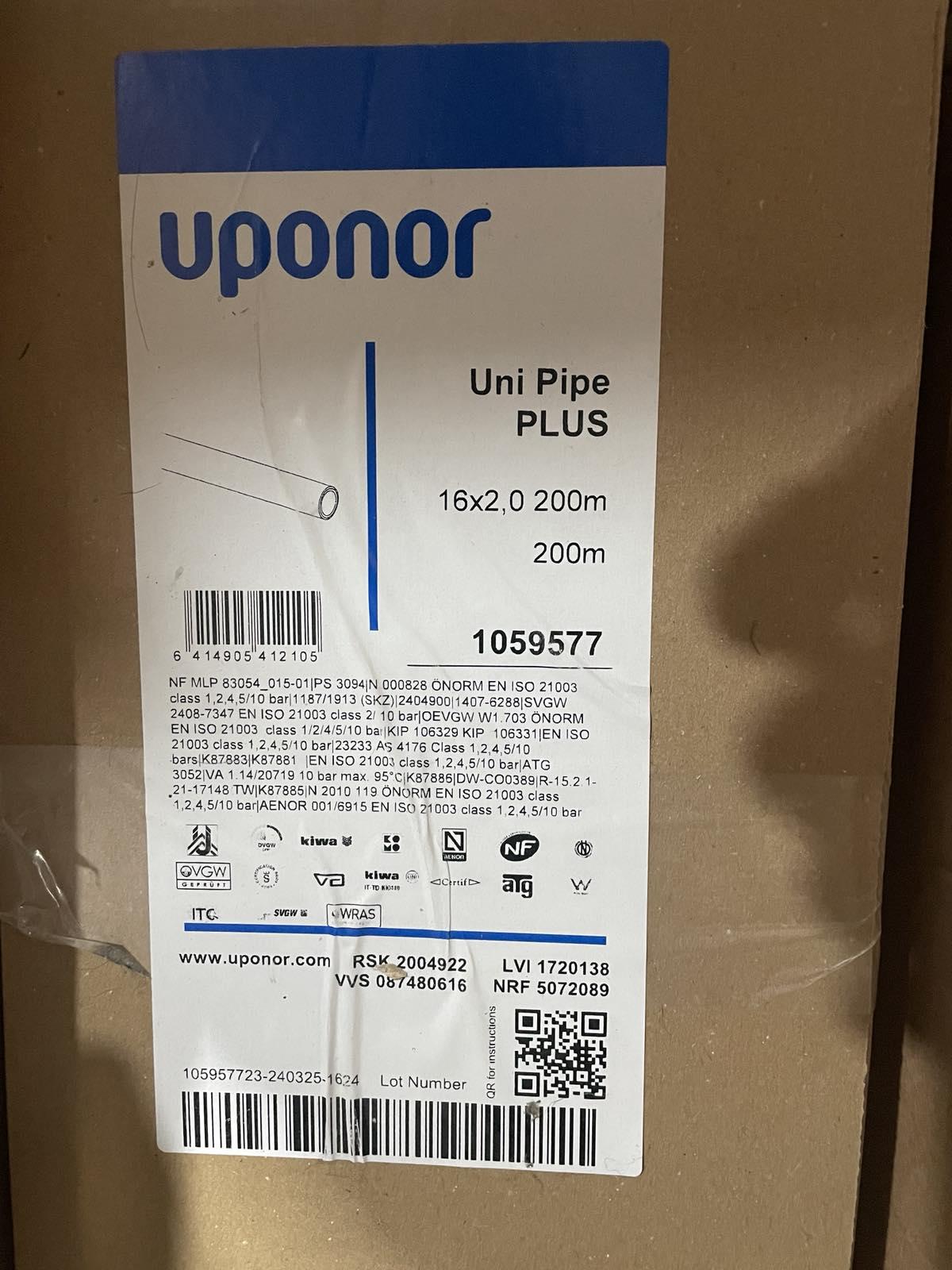 Труба Uponor Uni Pipe PLUS 16x2,0 мм - фото 2 Труба Uponor Uni Pipe PLUS 16x2,0 мм - фото 2