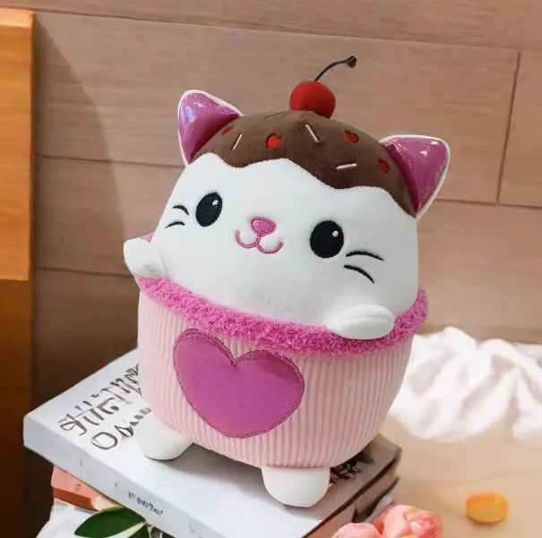 Мягкая игрушка Котик Кекс с вишенкой 24 см (22738)