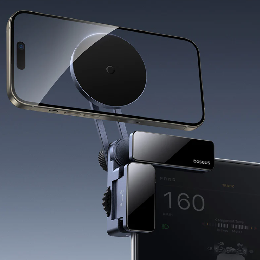 Тримач для iPhone в машину BASEUS MagSafe MaxView Magnetic на екран монітора магнітний (C40180701813-00) - фото 4 Тримач для iPhone в машину BASEUS MagSafe MaxView Magnetic на екран монітора магнітний (C40180701813-00) - фото 4