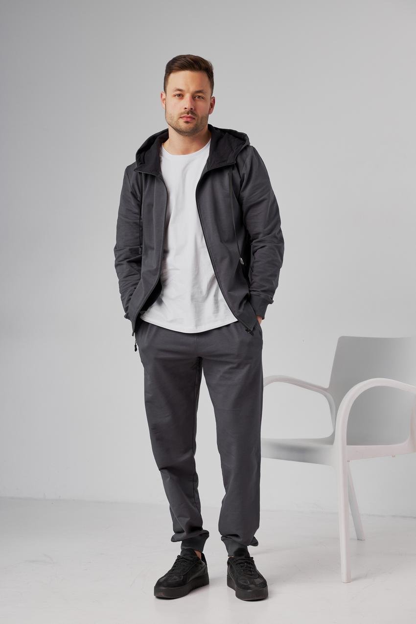 Костюм мужской спортивный М79.2 батал двухнитка XL Синий (695-1-63)