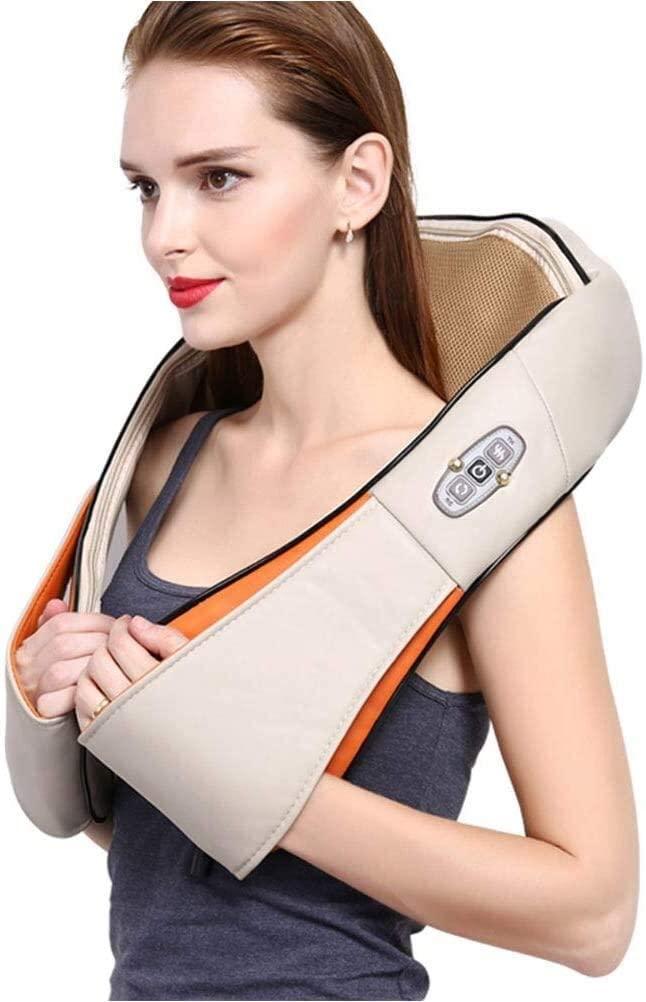 Инфракрасный роликовый массажер для шеи/спины/плечей Massager of Neck Kneading с подогревом - фото 9