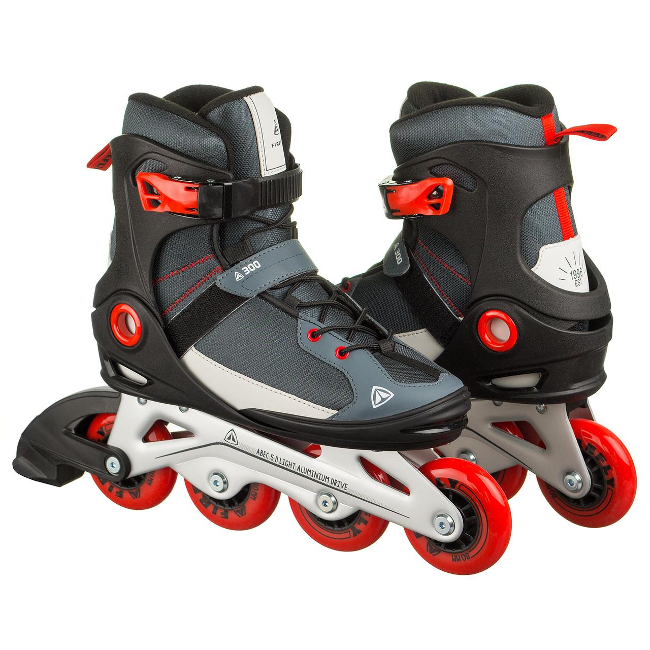 Роликовые коньки взрослые Firefly ILS300M р. 41 Black/Grey/Red (ILS300M-41) - фото 7 Роликовые коньки взрослые Firefly ILS300M р. 41 Black/Grey/Red (ILS300M-41) - фото 7